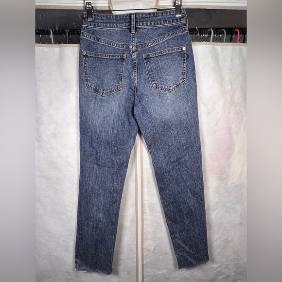 Anthropologie Pilcro The Vintage Straight Medium Wash Distressed Jeans Size 26 - Picture 5 of 11